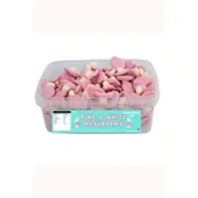 Pink & White Mushrooms Tub 600g