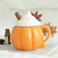 Pumpkin Cream Lidded Oil Burner a..
