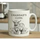 Personalised Black Highland Cow Mug