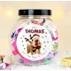 Personalised Boofle Christmas Reindeer Sweet Jar