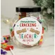 Personalised Cracking Teacher Sweet Jar