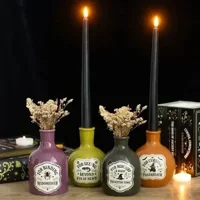 Set of 4 Potion Bottle Vases and ..