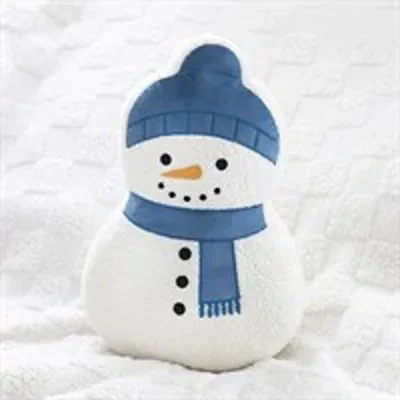 Snowman Shaped Boucle Cushion