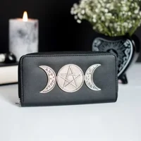 Triple Moon Zippered Wallet