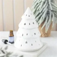 White Winter Fir Tree Oil Burner