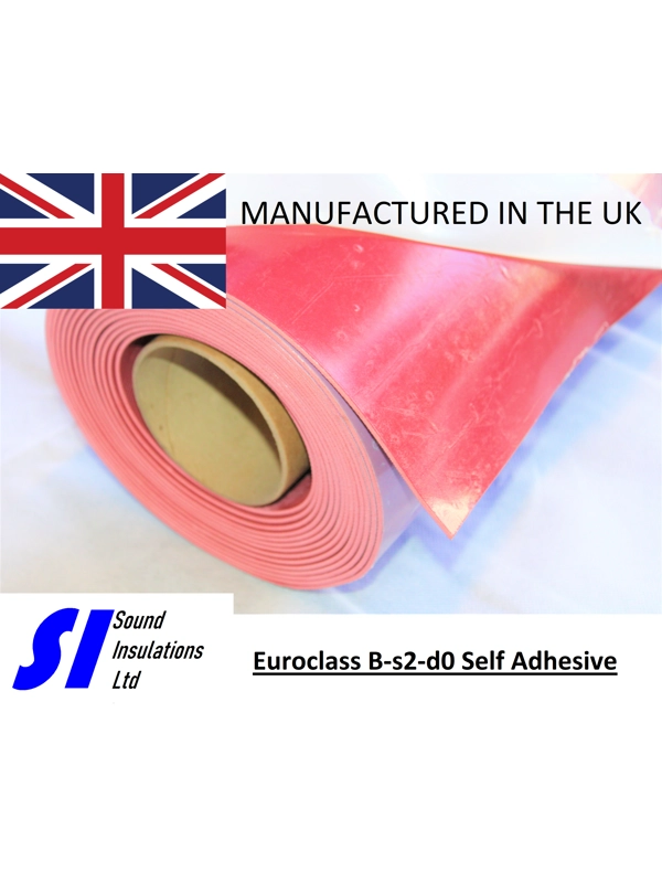 1m x 2m 3mm Mass Loaded Vinyl DeciLAM Self Adhesive Flame Retardant MLV Insulation Low Toxicity UK