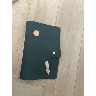 Leather journal - deep teal