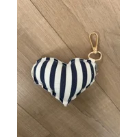 Bagcharm blue stripes