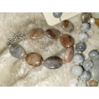 Barse SS925 Eagle Eye Jasper Earrings, Bracelet, Necklace