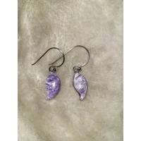 Charoite Earrings SS925 Wires