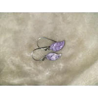 Charoite Earrings SS925 Wires
