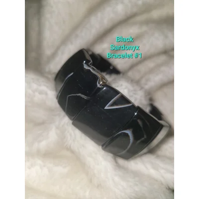 SALE thru Feb 25th!! Black Sardonyx Bracelet #1
