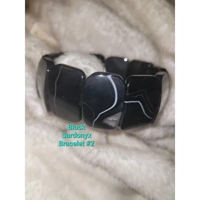 SALE thru Feb 25th!!  Black Sardonyx Bracelet #2