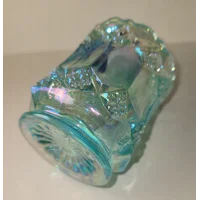 VINTAGE Imperial Carnival Blue Glass Toothpick Holder