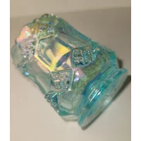 VINTAGE Imperial Carnival Blue Glass Toothpick Holder