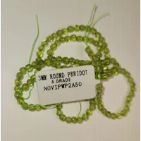 SALE thru Feb 25th!! Peridot 3mm Bead Strand A Grade
