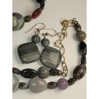 Jay King DTR Mine Finds 18" to 21" Necklace with Matching Earrings