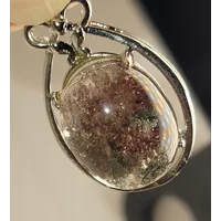 SALE thru Feb 25th Garden Quartz Pendant SS925 stamped Does Not Test as SS925!