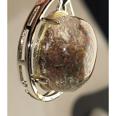 SALE thru Feb 25th Garden Quartz Pendant SS925 stamped Does Not Test as SS925!