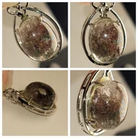 SALE thru Feb 25th Garden Quartz Pendant SS925 stamped Does Not Test as SS925!