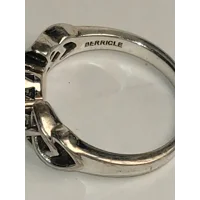 SALE thru Feb 25th!! Sz 9 CZ 3 stone Celtic Knot SS925 Berricle Ring