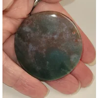 Ocean Jasper Carved Amulet