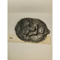 Silver Sheen Obsidian Carved Lion - PalmStone
