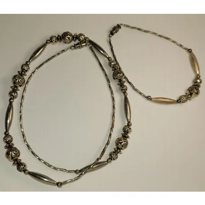 Vtg SS925 Bracelet & 20" Chain Set