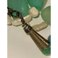 Natural Stones with Fresh Water Pearls Necklace
