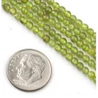 SALE thru Feb 25th!! Peridot 3mm Bead Strand A Grade