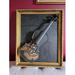 The Death's Head Hawk Moth Altered Art Frame - Handcrafted Statement Sculpture
