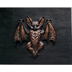 The Nocturnal Filigree Bat - Gothic Plaque & Easel Set