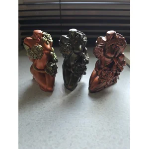 The Flora Goddess Torso Sculptures - Eco-Resin Art Pieces