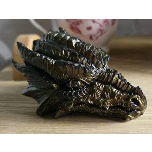 The Drake Dragon Bust - Artisanal Eco-Resin Display Piece