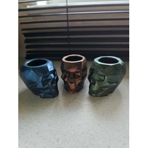 Geometric Skull Pot - Eco-friendly Faceted Skull