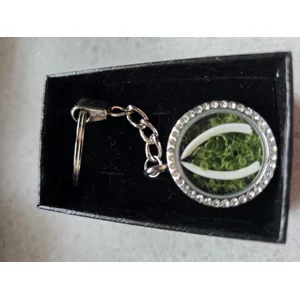 Gothic Glam Sparkle Locket Keyring - Real Rabbit Teeth