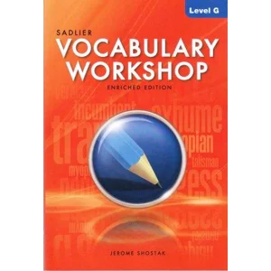 VOCABULARY WORKSHOP LEVEL G