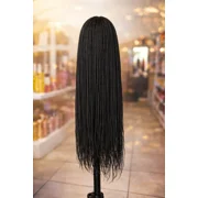 Lace-front braided wig