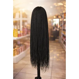 Lace-front braided wig