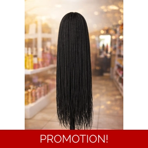 Lace-front braided wig