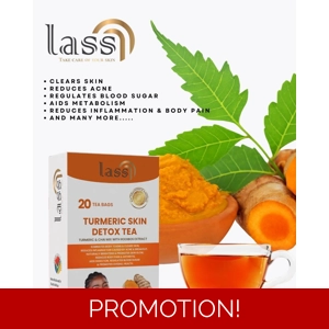 Tumeric skin detox tea