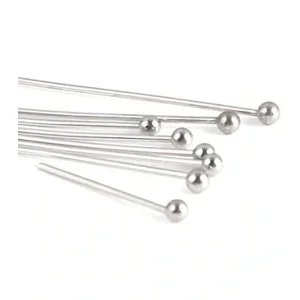 Round Head Pins Silver 50 mm  (10)