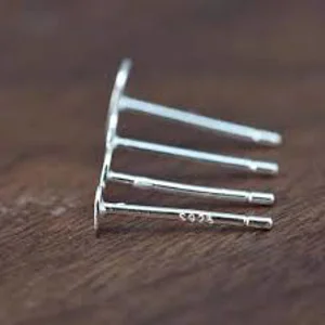 Sterling Silver Glue On Stud Post (4)