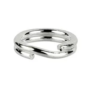 6  mm Round Split Ring Sterling Silver (5)
