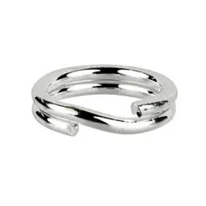 9mm Split Rings in Sterling Silver (5)