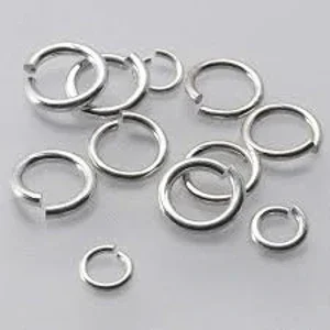 Sterling Silver Jump Rings, 6  mm (10)
