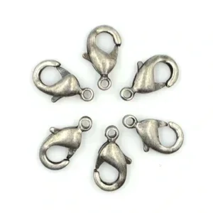 Silver Trigger Lobster Claw Clasp 13 x 8 x 3 mm (1)mm