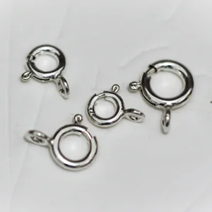 Sterling Silver Spring Clasps  5 mm  (1)