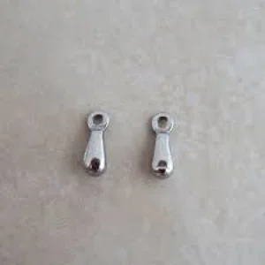 7 X 2.5 mm Silver Extension Chain drop.  (5)95