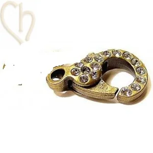 Lobster -Clasp -  for  Rhinestones - 21mm x 12.5mm - 4 piece